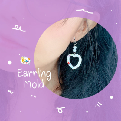Ear 01-12 Mold  / Earring Mold / UV Resin Mold / Silicone Mold