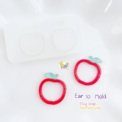 Ear 01-12 Mold  / Earring Mold / UV Resin Mold / Silicone Mold