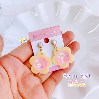  Flower Earring Mold