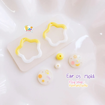 Star Earring Mold 