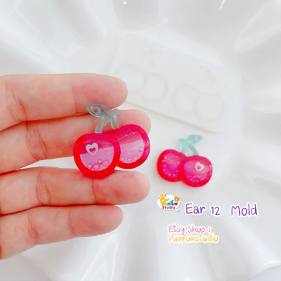  Cherry Earring Mold 
