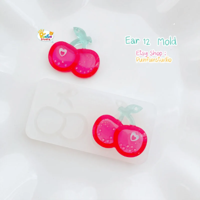  Cherry Earring Mold 