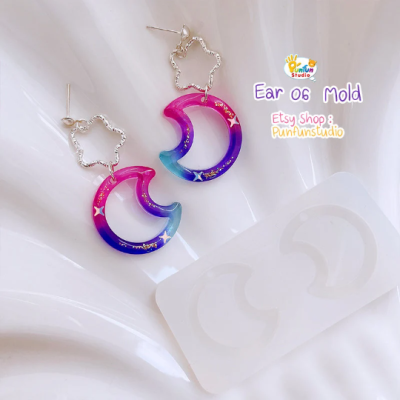 Moon Earring Mold