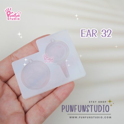 Ear 32 Mold / Stray Kids Lightstick / Earring Mold / UV Resin Mold / Silicone Mold