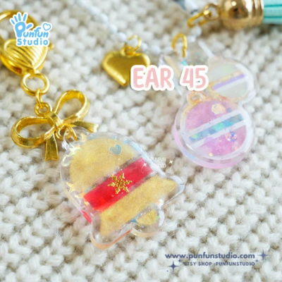  Bell & Ornament Clear  Christmas  Earring Mold