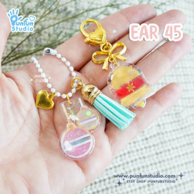 Ear 44-49 Christmas Clear Mold / Christmas Mold / Earring Mold / UV Resin Mold / Clear Silicone Mold