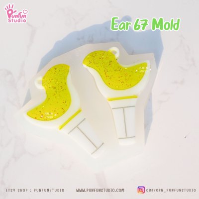 Ear 67-68 GOT7 Lightstick V3 Mold / K-POP / Earring Mold / UV Resin Mold / Silicone Mold