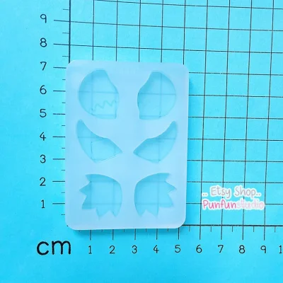 Eev Evo Tails Mold 01-03 Set / Pokemold / Silicone Mold(copy)