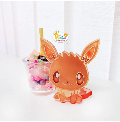 Eev evo 01 Mold Set / 9 + Glitter / Pokemold / Silicone Mold