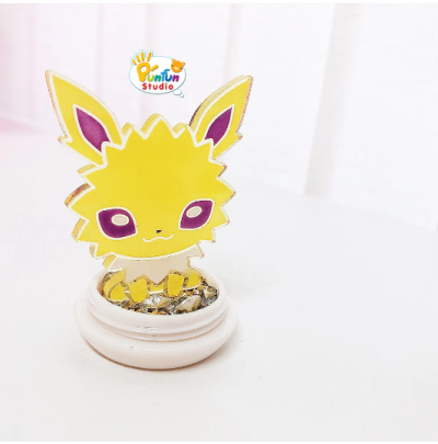 Eev evo 01 Mold Set / 9 + Glitter / Pokemold / Silicone Mold