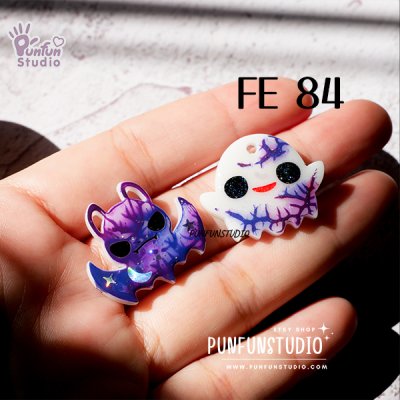 FE 84 Bat & Ghost / Face Earring Mold / Silicone Mold/UV Resin Mold