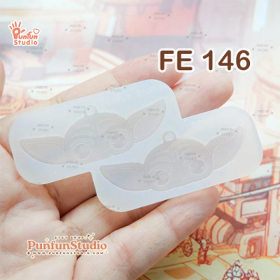 FE 146 Grog Star Hunter Mold / Face Earring Mold / Silicone Mold / UV Resin Mold