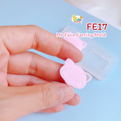 FE 17 Me Face Earring Mold / Face Earring Mold / Pokemold / Silicone Mold / UV Resin Mold