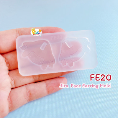 FE 20 Jira Face Earring Mold / Face Earring Mold / Pokemold / Silicone Mold / UV Resin Mold