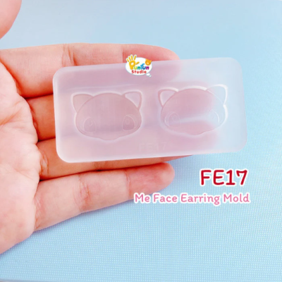 FE 17 Me Face Earring Mold / Face Earring Mold / Pokemold / Silicone Mold / UV Resin Mold