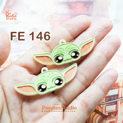 FE 146 Grog Star Hunter Mold / Face Earring Mold / Silicone Mold / UV Resin Mold