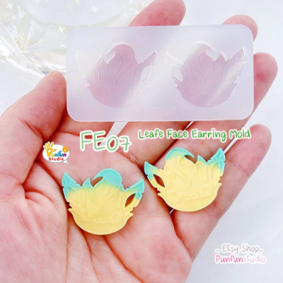 FE 01-09 Eev Evo Mold Set / Face Earring Mold / Pokemold / Silicone Mold / UV Resin Mold