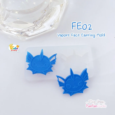 FE 01-09 Eev Evo Mold Set / Face Earring Mold / Pokemold / Silicone Mold / UV Resin Mold
