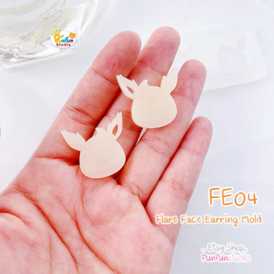 FE 01-09 Eev Evo Mold Set / Face Earring Mold / Pokemold / Silicone Mold / UV Resin Mold