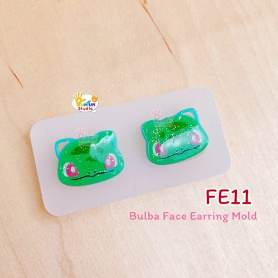 FE 10-13 Mold Set / 4 Molds / Pika Bulba Chamand Squirt / Poke Starter / Face Earring Mold / Pokemold / Silicone Mold / UV Resin Mold