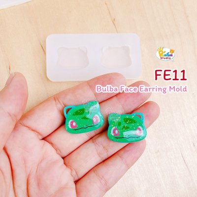 FE 10-13 Mold Set / 4 Molds / Pika Bulba Chamand Squirt / Poke Starter / Face Earring Mold / Pokemold / Silicone Mold / UV Resin Mold