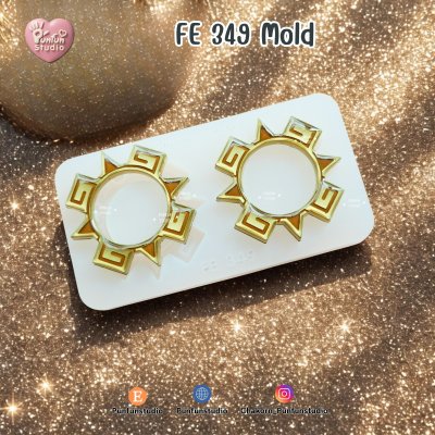 FE 120-124, 349 Mold / Frame Earring Mold / Genshin Vision Frame / Silicone Mold / UV Resin Mold