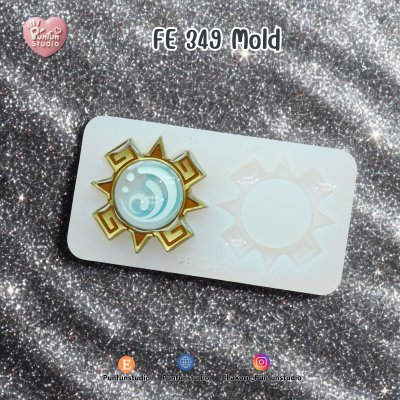 FE 120-124, 349 Mold / Frame Earring Mold / Genshin Vision Frame / Silicone Mold / UV Resin Mold