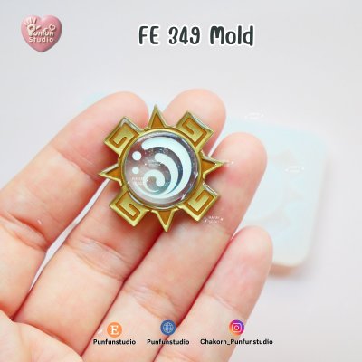 FE 120-124, 349 Mold / Frame Earring Mold / Genshin Vision Frame / Silicone Mold / UV Resin Mold