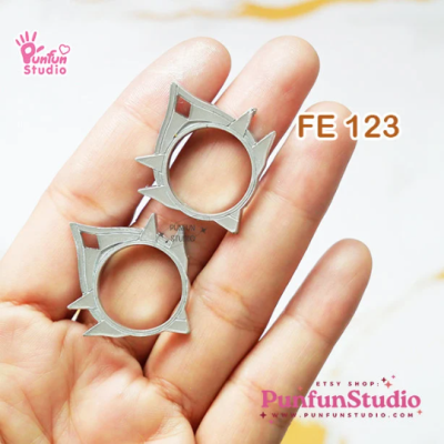 FE 120-124 Mold / Frame Earring Mold / Genshin Vision Frame / Silicone Mold / UV Resin Mold