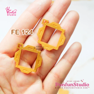 FE 120-124 Mold / Frame Earring Mold / Genshin Vision Frame / Silicone Mold / UV Resin Mold