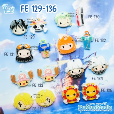FE 129-136 Pirate Mold / 8 Molds / Face Earring Mold / UV Resin Mold / Silicone Mold