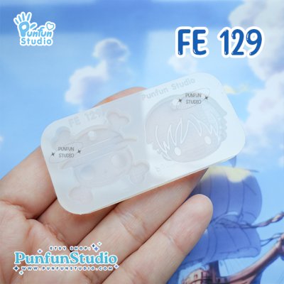 FE 129-136 Pirate Mold / 8 Molds / Face Earring Mold / UV Resin Mold / Silicone Mold