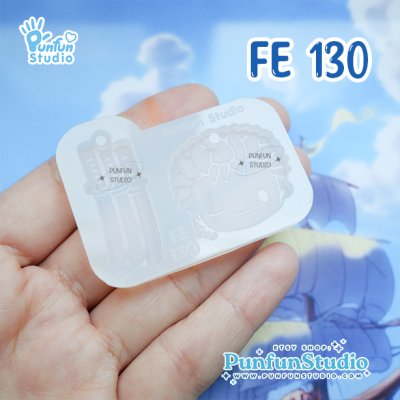 FE 129-136 Pirate Mold / 8 Molds / Face Earring Mold / UV Resin Mold / Silicone Mold
