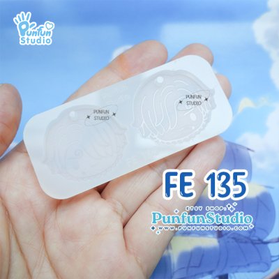 FE 129-136 Pirate Mold / 8 Molds / Face Earring Mold / UV Resin Mold / Silicone Mold