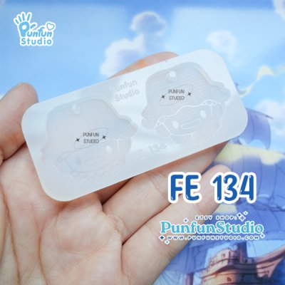 FE 129-136 Pirate Mold / 8 Molds / Face Earring Mold / UV Resin Mold / Silicone Mold