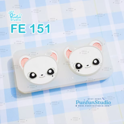 FE 148-155 Sk animal Mold Set / K-POP / Face Earring Mold / 8 pieces / Silicone Mold / UV Resin Mold