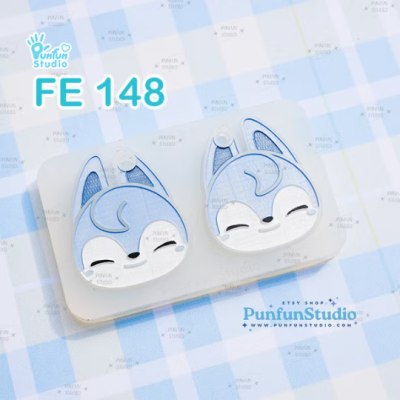 FE 148-155 Sk animal Mold Set / K-POP / Face Earring Mold / 8 pieces / Silicone Mold / UV Resin Mold