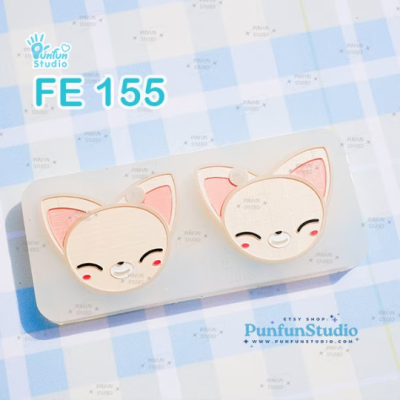 FE 148-155 Sk animal Mold Set / K-POP / Face Earring Mold / 8 pieces / Silicone Mold / UV Resin Mold
