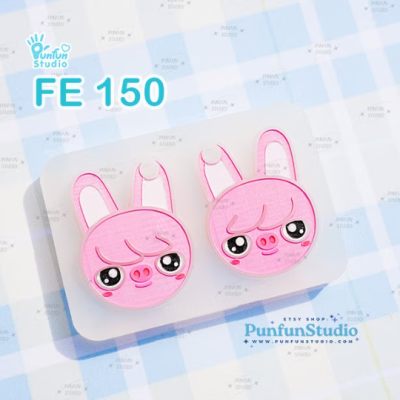 FE 148-155 Sk animal Mold Set / K-POP / Face Earring Mold / 8 pieces / Silicone Mold / UV Resin Mold