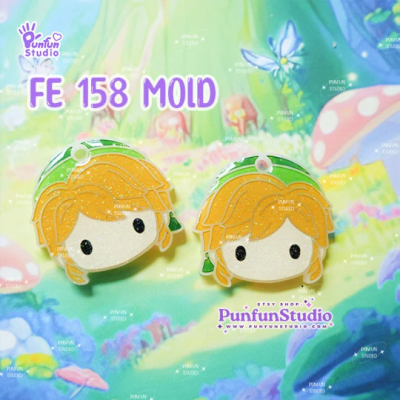 FE 156, 157, 158, 159, 160, 161, 162 Mold / Spy / Link / Toothless / Face Earring Mold / Side / UV Resin Mold / Silicone Mold