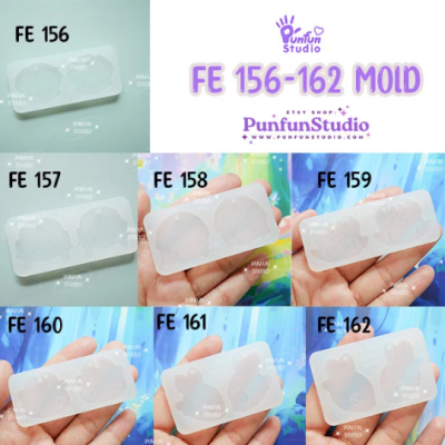 FE 156, 157, 158, 159, 160, 161, 162 Mold / Spy / Link / Toothless / Face Earring Mold / Side / UV Resin Mold / Silicone Mold