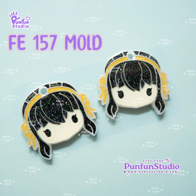 FE 156, 157, 158, 159, 160, 161, 162 Mold / Spy / Link / Toothless / Face Earring Mold / Side / UV Resin Mold / Silicone Mold