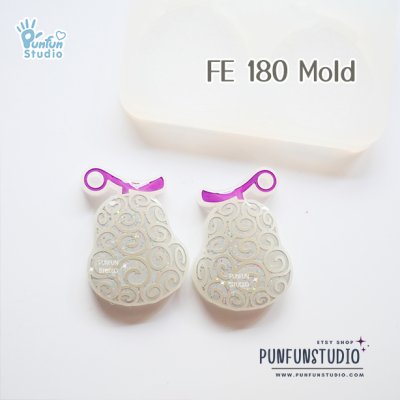 FE 175-186 Devil Fruit Mold Set / Pirate / Face Earring Mold / Silicone Mold / UV Resin Mold