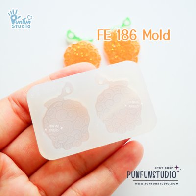 FE 175-186 Devil Fruit Mold Set / Pirate / Face Earring Mold / Silicone Mold / UV Resin Mold