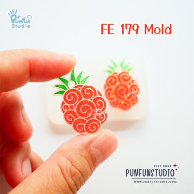  Fruta Bara Bara  Face Earring Mold