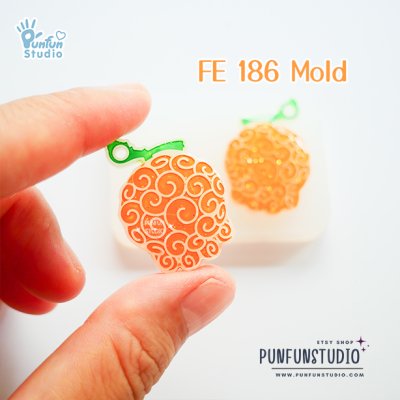 FE 175-186 Devil Fruit Mold Set / Pirate / Face Earring Mold / Silicone Mold / UV Resin Mold