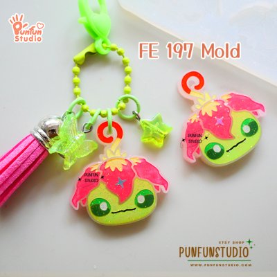 FE 191-198 Digimold Set / Set 8 Molds / Face Earring Mold / Silicone Mold / UV Resin Mold