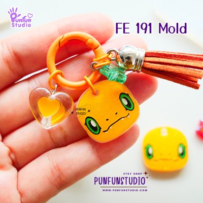 FE 191-198 Digimold Set / Set 8 Molds / Face Earring Mold / Silicone Mold / UV Resin Mold