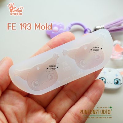 FE 191-198 Digimold Set / Set 8 Molds / Face Earring Mold / Silicone Mold / UV Resin Mold