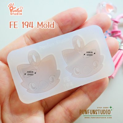 FE 191-198 Digimold Set / Set 8 Molds / Face Earring Mold / Silicone Mold / UV Resin Mold